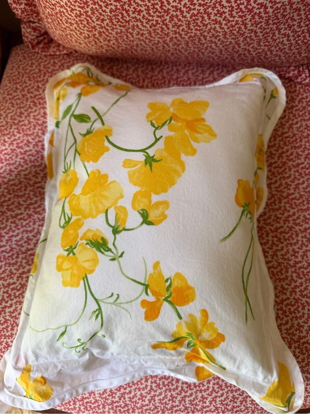 Portault POIS DE SENTEUR YELLOW d porthault elbow sham